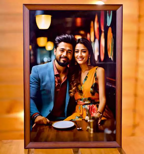 Couple Photo with Frame By Studio Roopkala