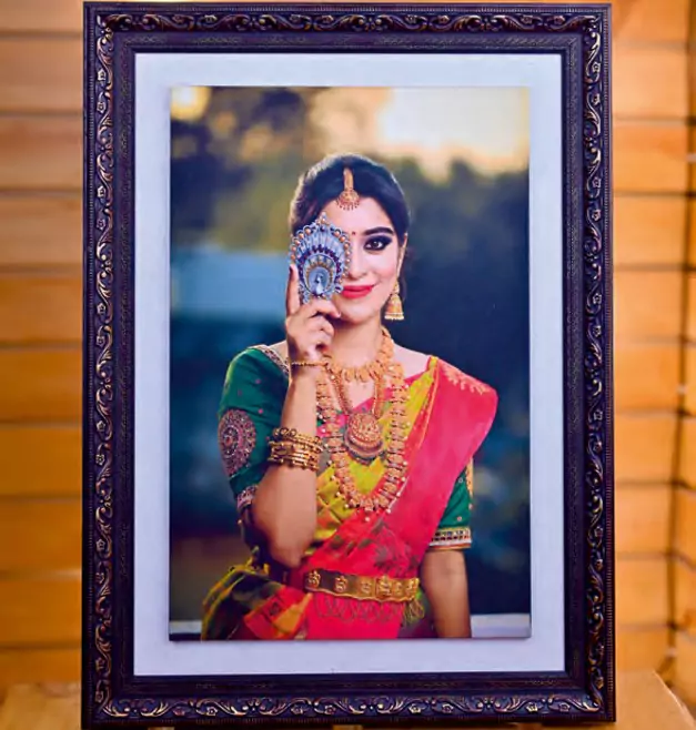 Bride Photo with Frame By Studio Roopkala